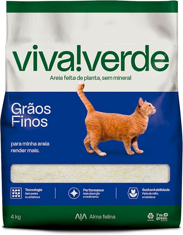 Viva!Verde Areia Higiênica Grãos Finos 1