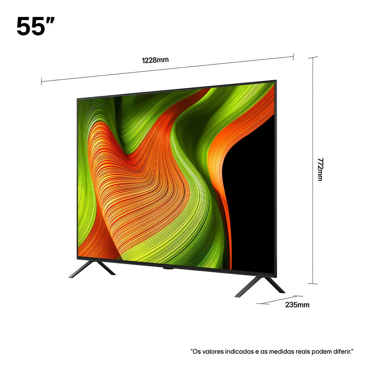 Smart TV LG OLED AI B5 4K de 55 Polegadas 2025 2