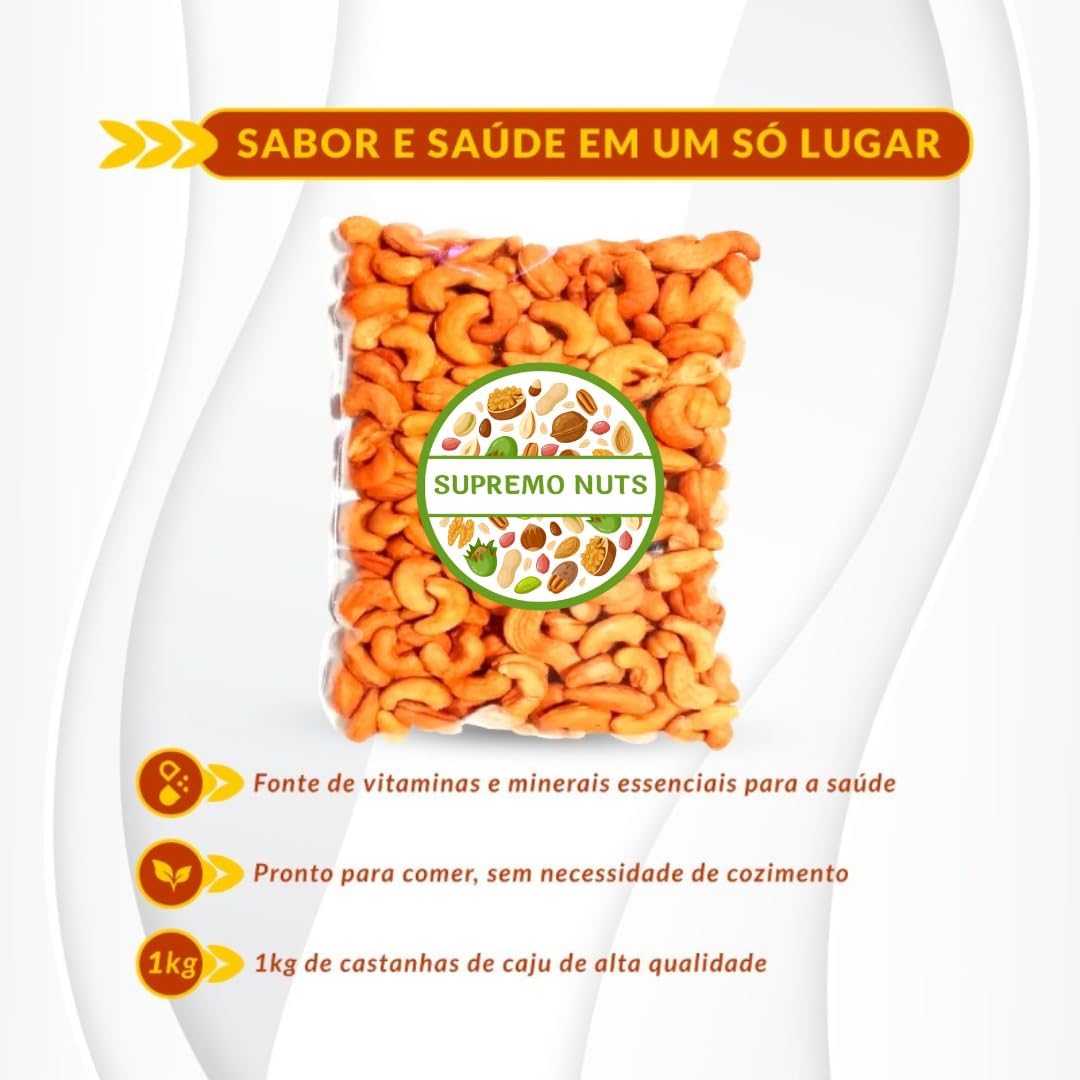 Castanha de Caju Inteira Torrada Salgada 2