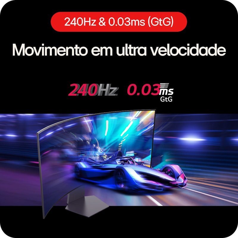 Monitor Gamer LG UltraGear OLED Curvo Tela OLED 45” 5