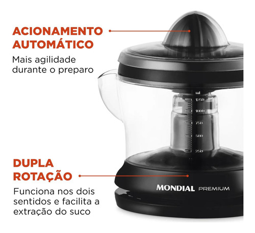Espremedor Premium Mondial  3