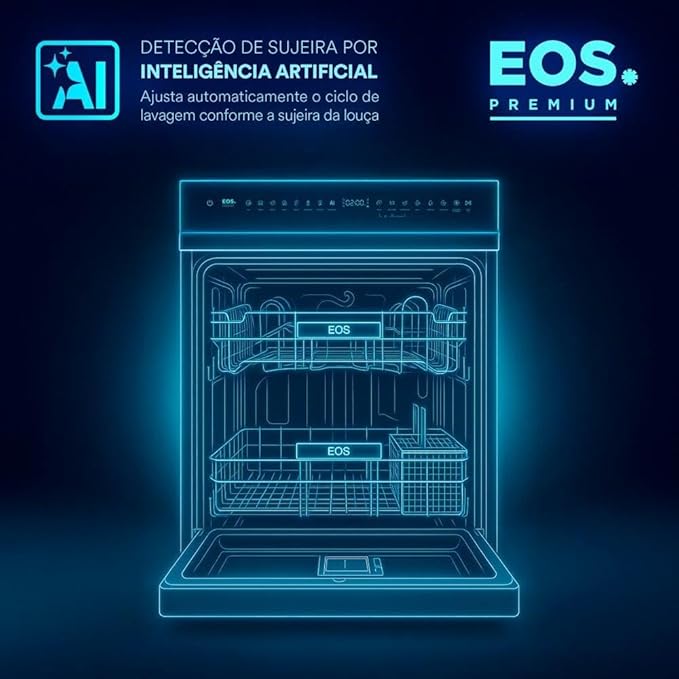 Lava-Louças EOS Premium AI 14 Serviços All Black 4
