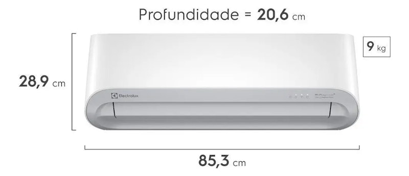 Ar-Condicionado Electrolux Split 9.000 BTUs Color Adapt Quente/Frio com Wi-Fi 220 V 5