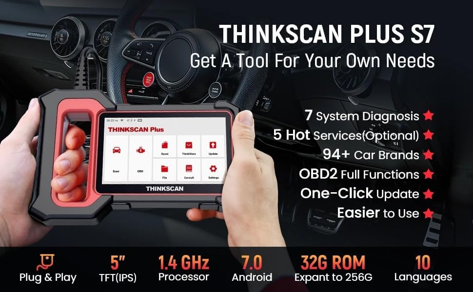 Scanner Automotivo Thinkscan Plus S7 3
