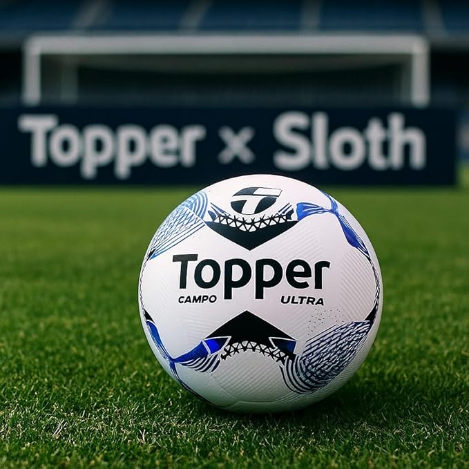 Bola de Futebol de Campo Topper Ultra Dupla Colagem Oficial 3