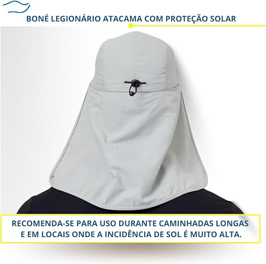Boné Legionário UV Com Proteção Solar Atacama 3