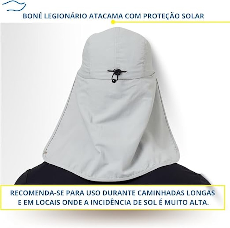 Boné Legionário UV Com Proteção Solar Atacama 3