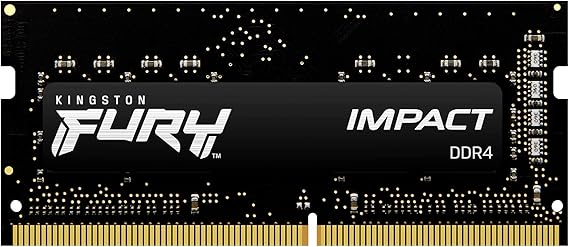 Memória de 16 GB SODIMM DDR4 3200 MHz Fury Impact 1,2 V 1Rx8 260 Pinos  2