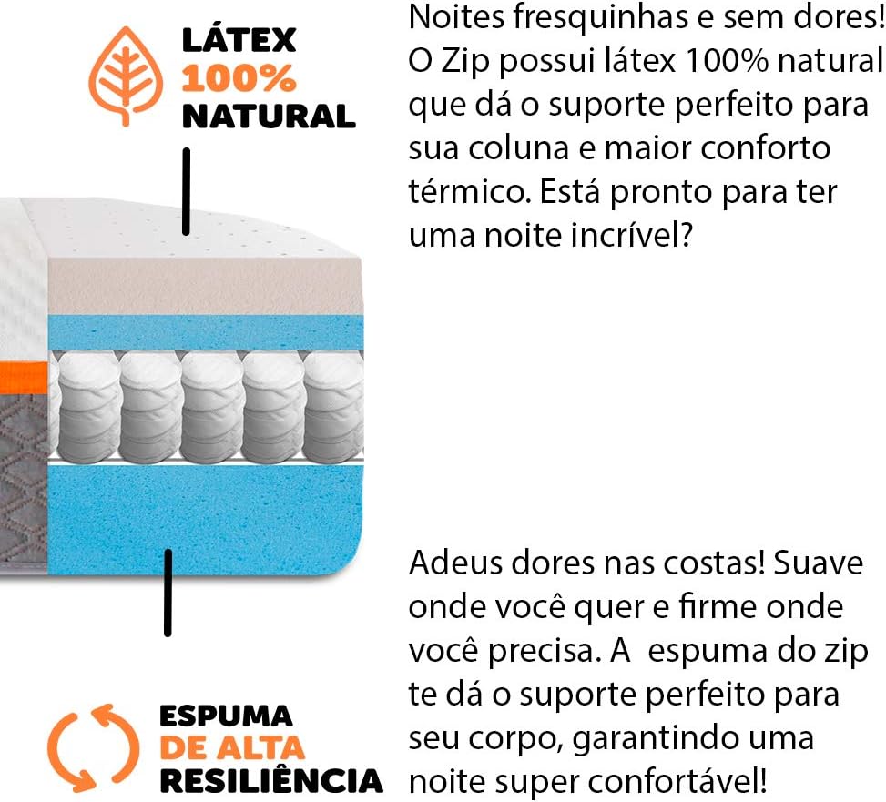 Colchão King Molas Ensacadas Látex Biotipo 4