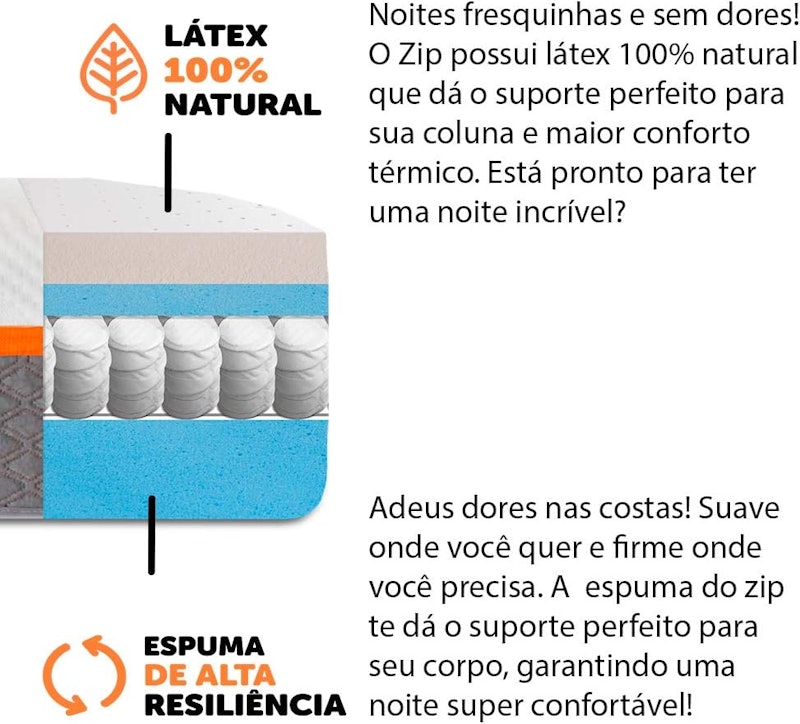Colchão King Molas Ensacadas Látex Biotipo 4
