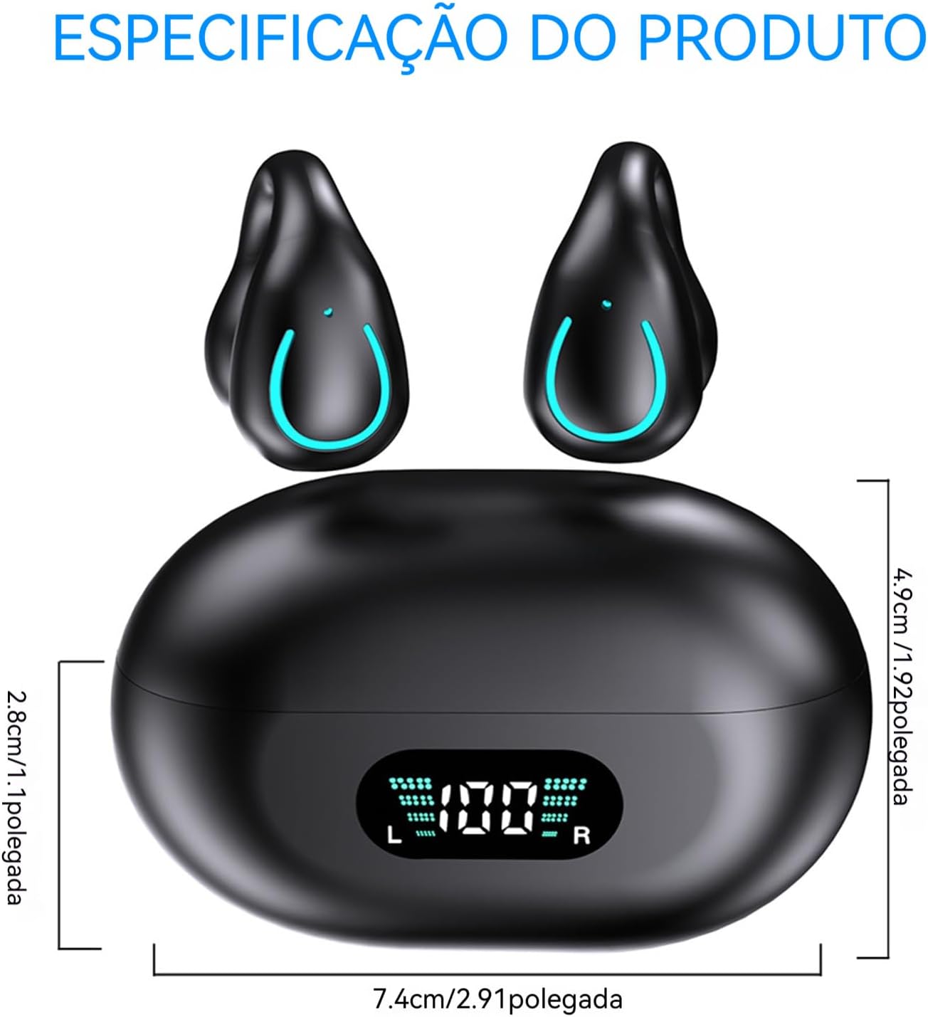 Fones de Ouvido Esportivos sem Fio Bluetooth Lifebee 2