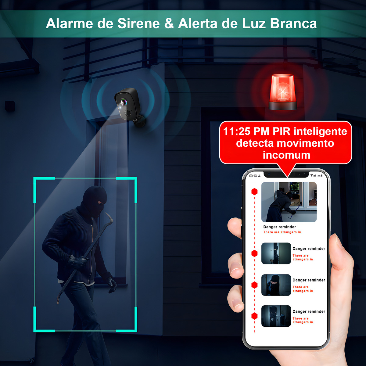Câmera de Segurança Wi-Fi Externa Vision Well 5