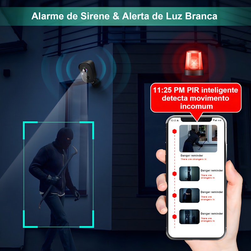 Câmera de Segurança Wi-Fi Externa Vision Well 5