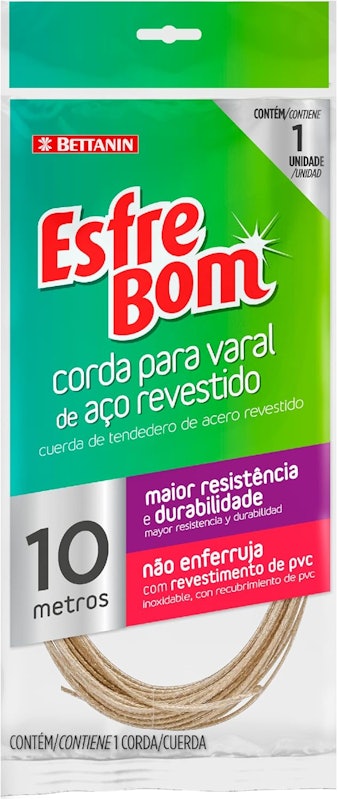 EsfreBom Corda para Varal de Aço Revestido 1