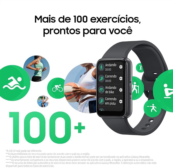 Smartwatch Samsung Galaxy Fit3 Display 1,6" 4
