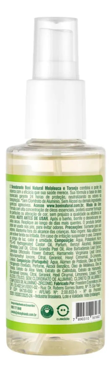Desodorante Melaleuca e Toranja  2