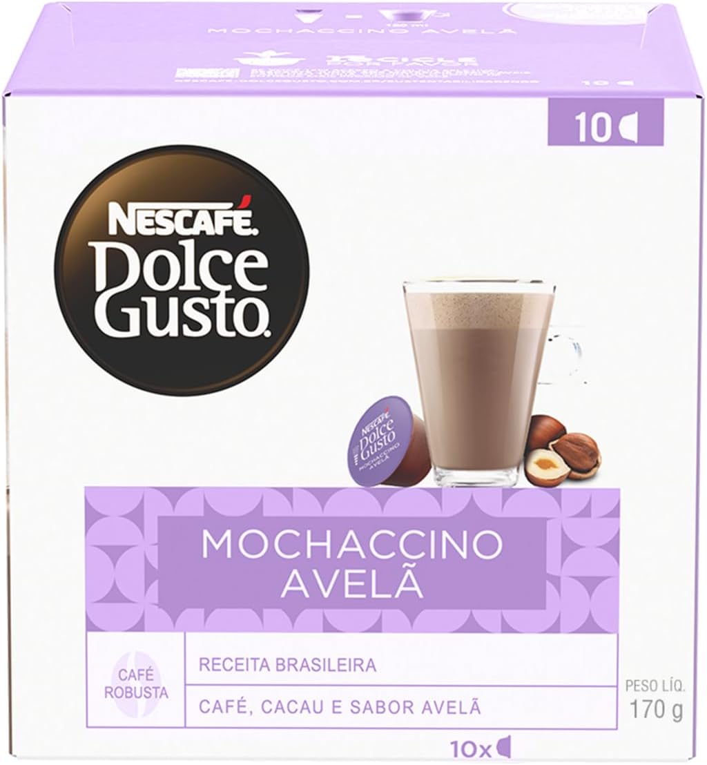 Cápsulas Mochaccino Avelã Dolce Gusto 1