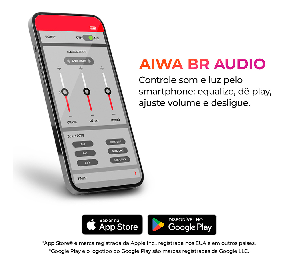 Caixa de Som Speaker AIWA SP-05-LB 5