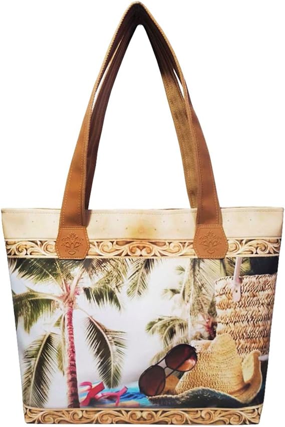 Kit Feminino Praia Chapéu de Palha com Bolsa, Necessaire e Chinelo 2