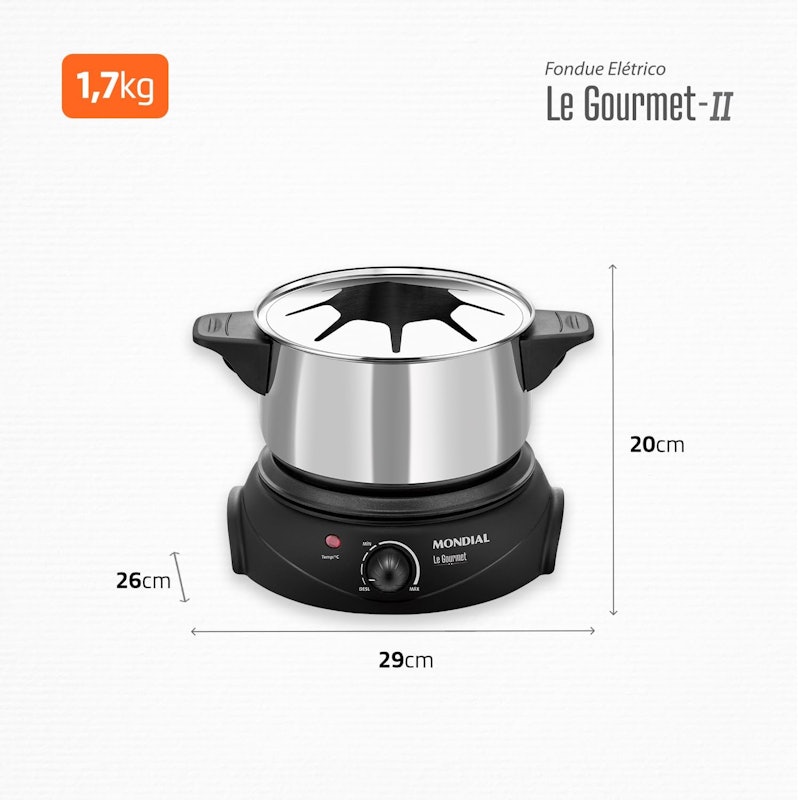 Panela Elétrica de Fondue Mondial 1200 W 4