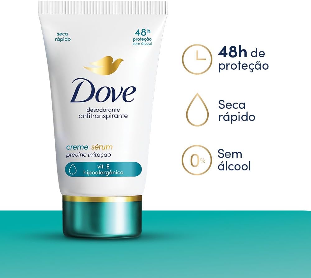 Desodorante Dove Antitranspirante Creme Sérum Previne Irritação 3
