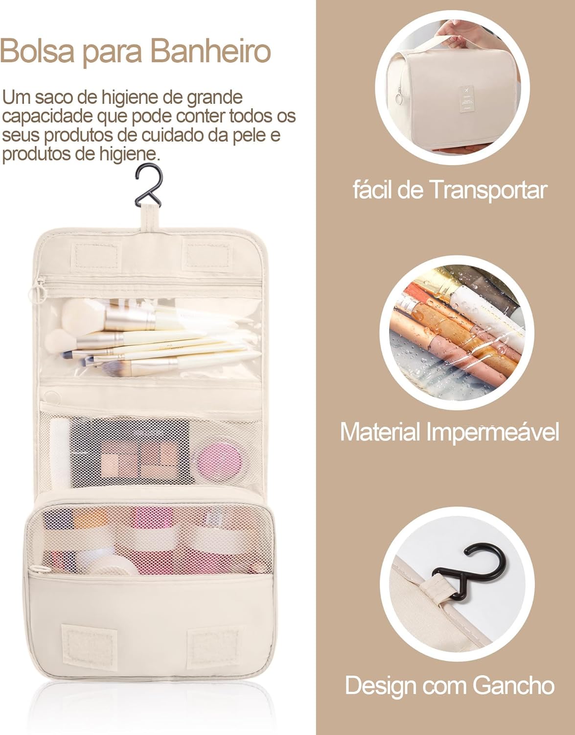 Kit 10 Nécessaires Organizadores de Malas para Viagem 5