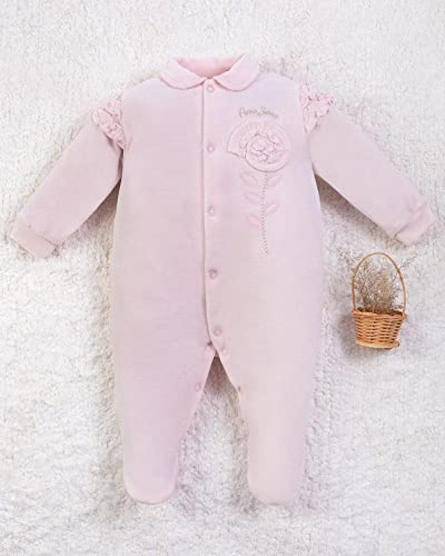 Saída Maternidade Plush Flor Aplicada 2