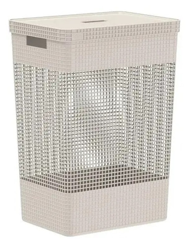 Cesto de Roupas com Tampa Grid 1