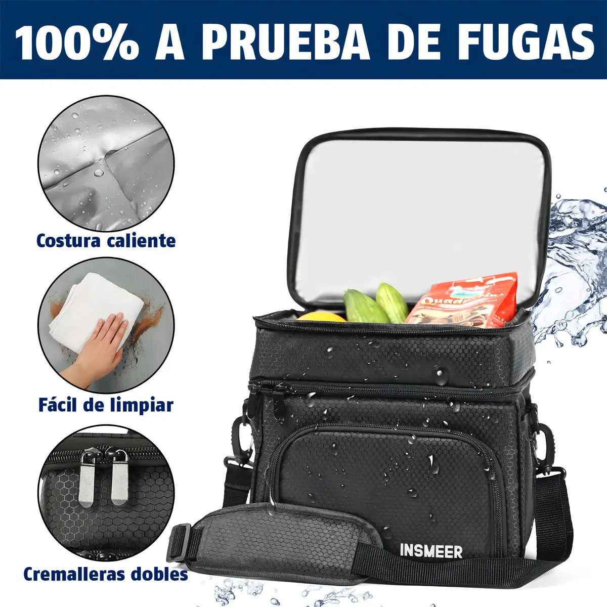 Bolsa Térmica com Compartimento para Bebidas 3