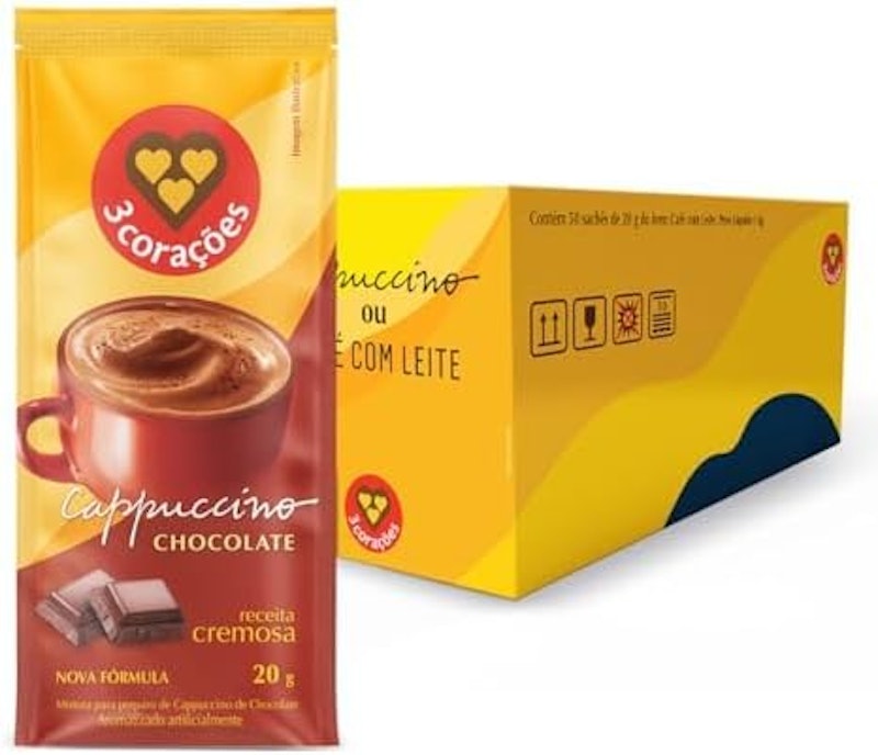 Cappuccino Chocolate 3 Corações em Sachês 2