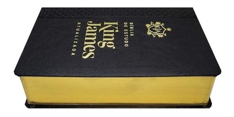 Bíblia de Estudo King James Atualizada Letra Grande Capa Luxo Vinho 2