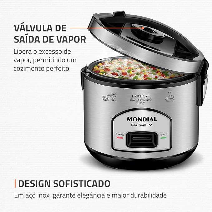 Panela Elétrica Mondial Pratic 6 L 4