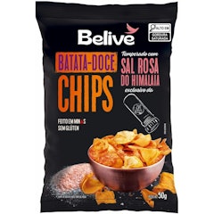 Batata-Doce Chips - Sal Rosa do Himalaia