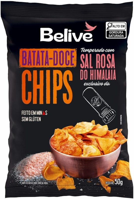 Batata-Doce Chips - Sal Rosa do Himalaia 1