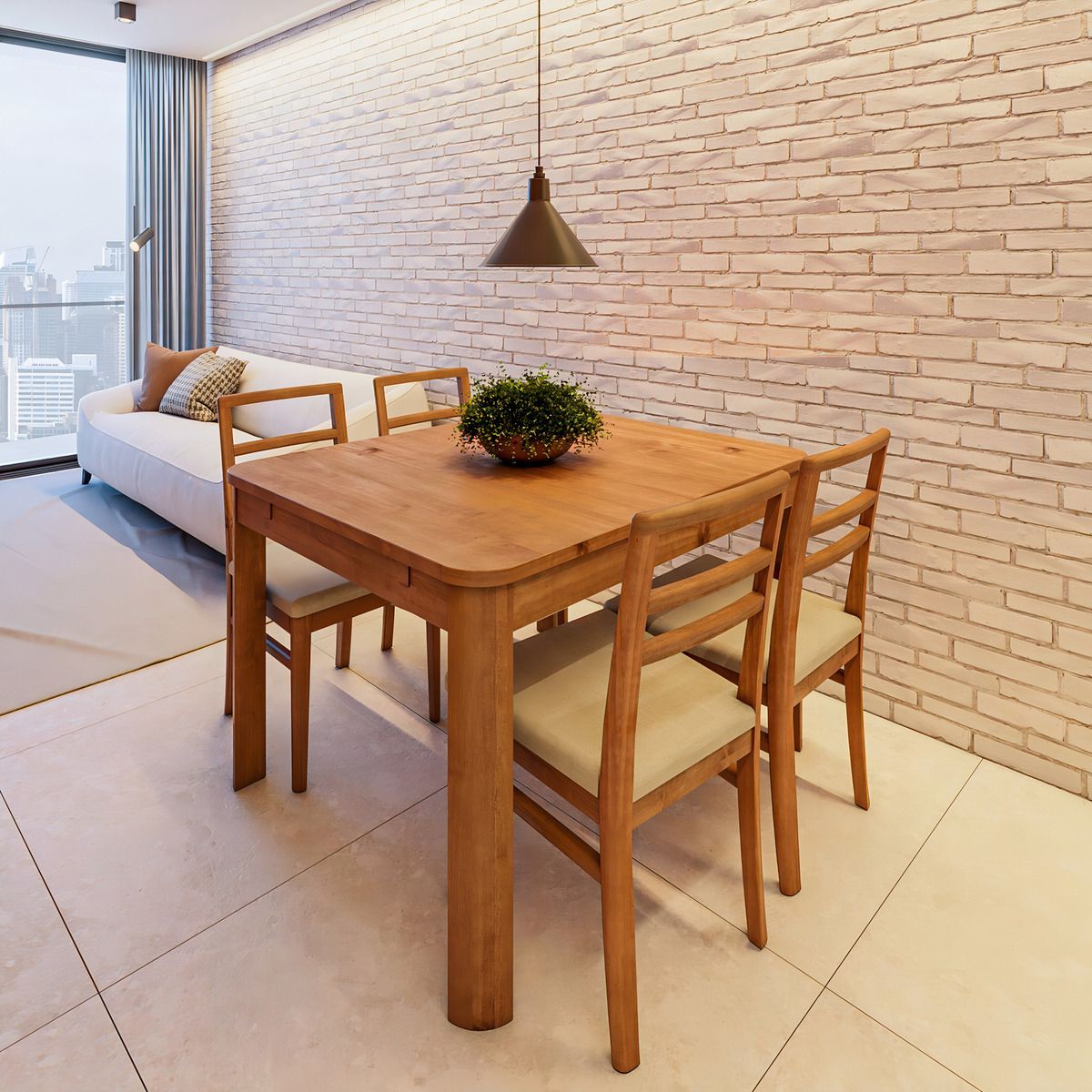 Mesa de Jantar Extensível madeira Maciça Zuzu 3
