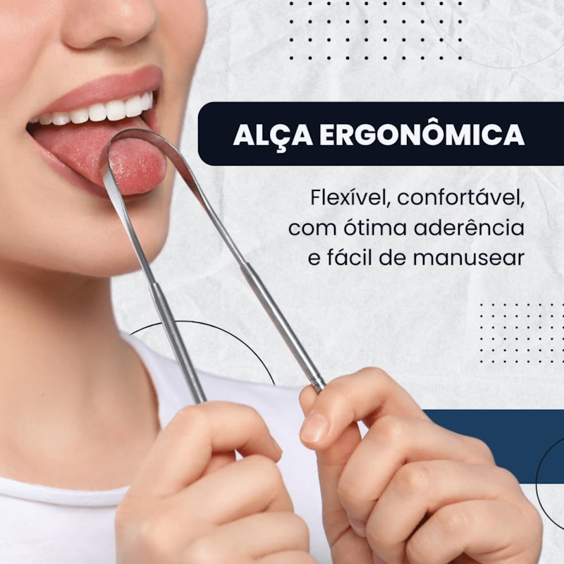 Raspador de Língua em Aço Inox CodaTech 4