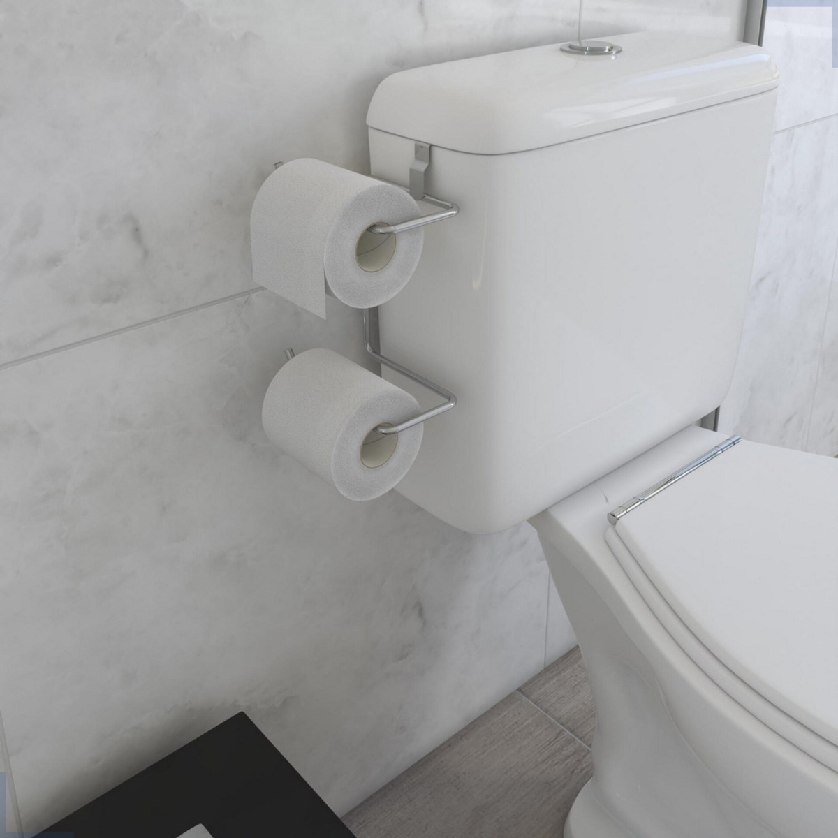 Suporte Duplo Papel Higiênico para Caixa Acoplada 2