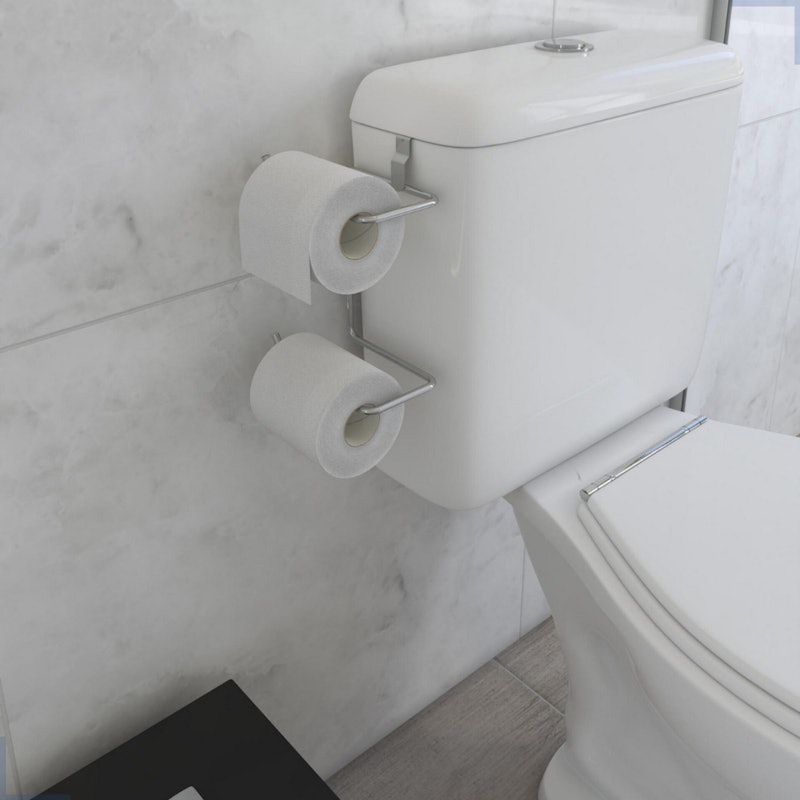 Suporte Duplo Papel Higiênico para Caixa Acoplada 2