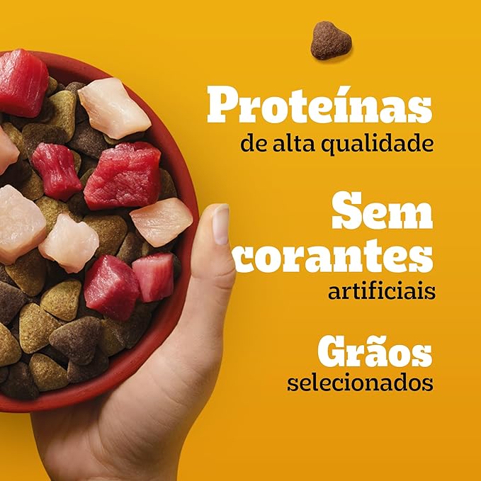 Ração Seca Adulto Sabor Carne, Frango e Cereais 3