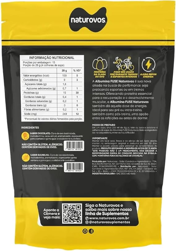 Albumina Naturovos Fuse Chocolate 420 g 2