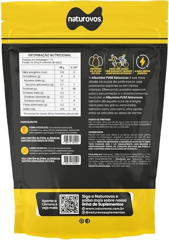 Albumina Naturovos Fuse Chocolate 420 g 2
