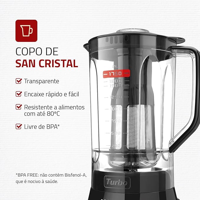 Liquidificador Mondial Turbo 3