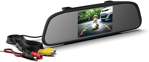 Retrovisor Automotivo com Tela + Câmera de Ré 1
