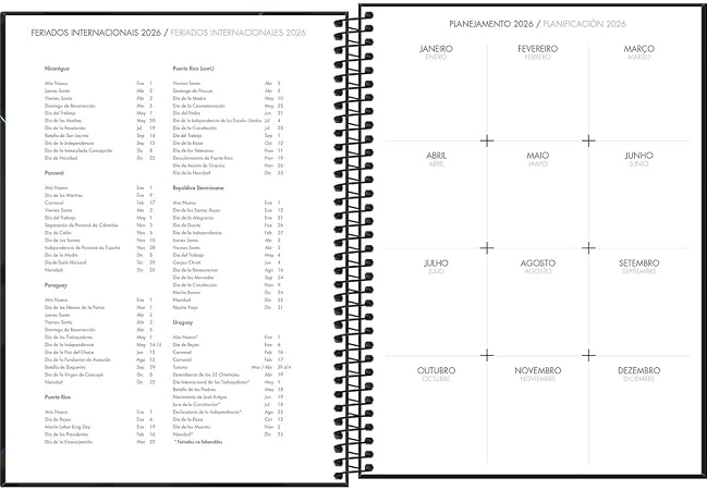 Agenda Executiva Espiral Diária Spot 2026 Tilibra 2