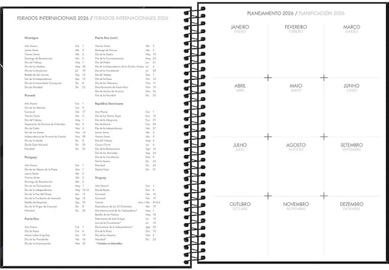 Agenda Executiva Espiral Diária Spot 2026 Tilibra 2