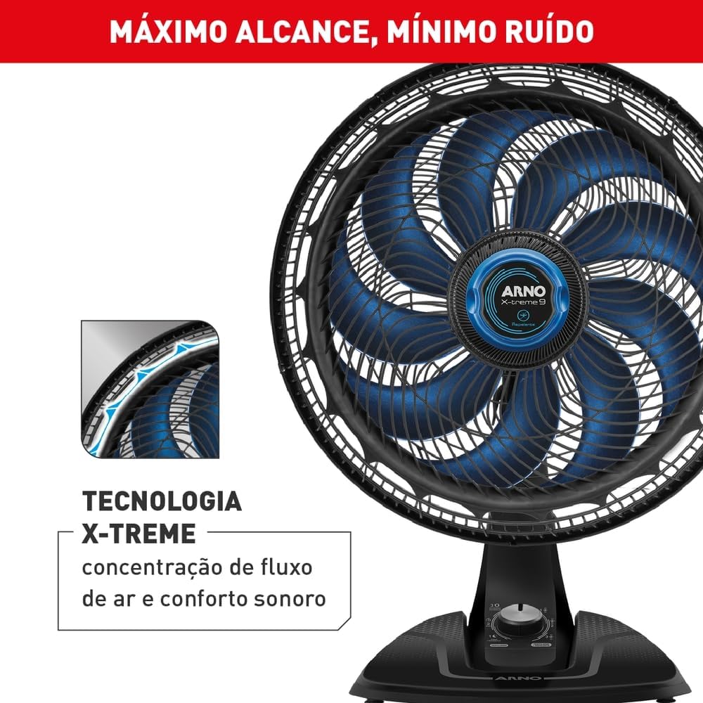 Ventilador Arno X-Treme 9 Mesa Repelente 4