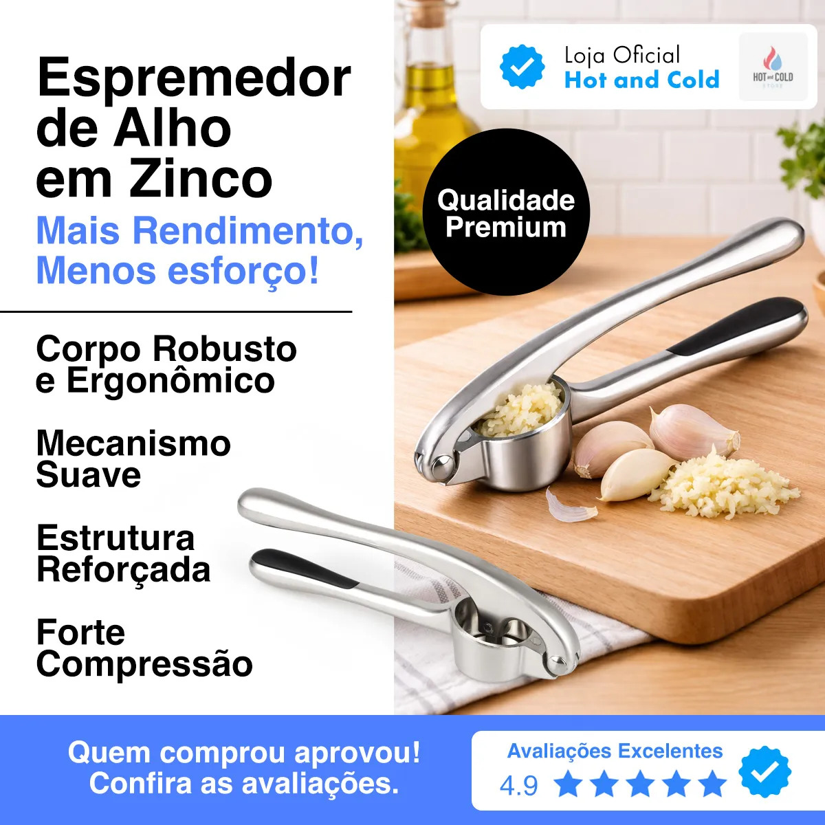 Espremedor de Alho Wolff 2
