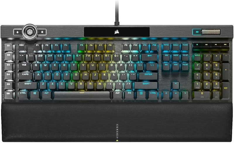Teclado Óptico Mecânico Gamer K100 RGB - Corsair OPX Switch 1
