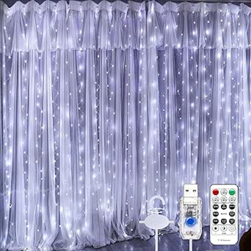 Cortina de LED 3x3 m 300 LEDs Branca Frio 1