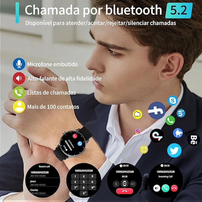 Smartwatch Peje com Pulseira Extra 3